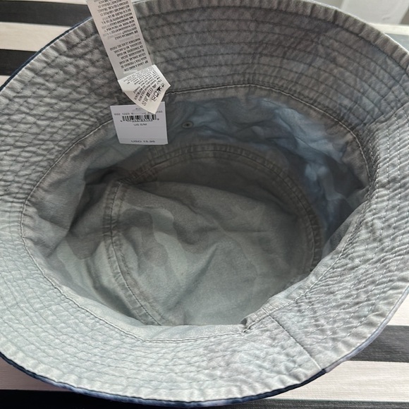 NWT American Eagle hat small tie dye blue bucket hat hip hop - Picture 5 of 9
